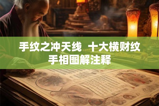 手纹之冲天线  十大横财纹手相图解注释