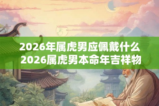 2026年属虎男应佩戴什么 2026属虎男本命年吉祥物