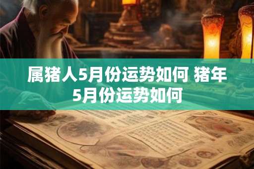 属猪人5月份运势如何 猪年5月份运势如何 属猪人5月份运势如何 猪年5月份运势如何