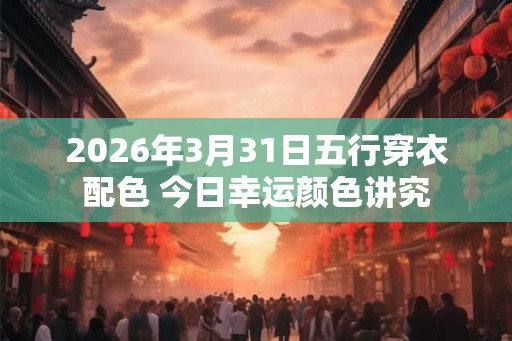 2026年3月31日五行穿衣配色 今日幸运颜色讲究