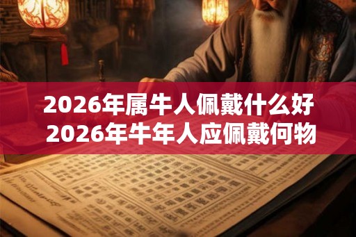 2026年属牛人佩戴什么好 2026年牛年人应佩戴何物 2026年属牛人佩戴什么好 2026年牛年人应佩戴何物