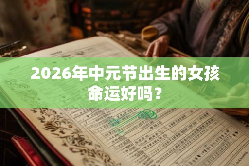 2026年中元节出生的女孩命运好吗? 2026年中元节出生的女孩命运好吗?