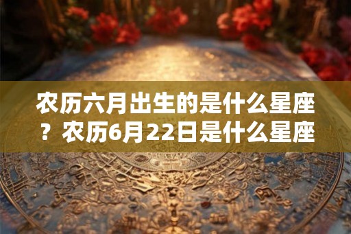农历六月出生的是什么星座？农历6月22日是什么星座