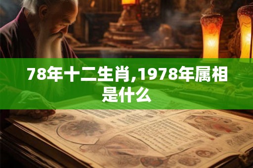 78年十二生肖,1978年属相是什么