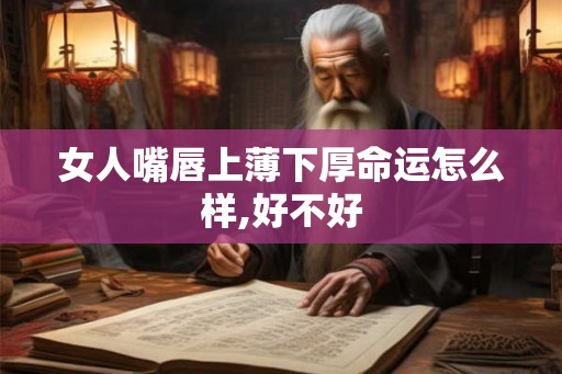 女人嘴唇上薄下厚命运怎么样,好不好