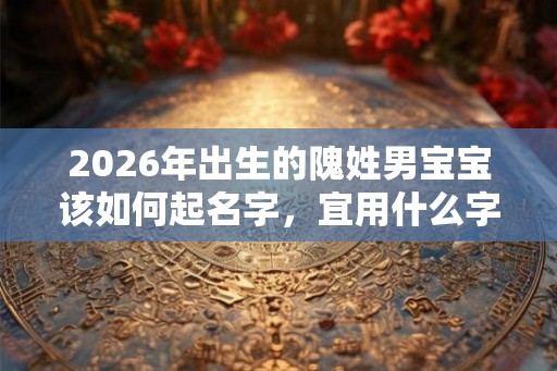 2026年出生的隗姓男宝宝该如何起名字,宜用什么字 2026年出生的隗姓男宝宝该如何起名字,宜用什么字