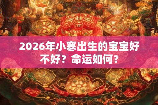 2026年小寒出生的宝宝好不好？命运如何？