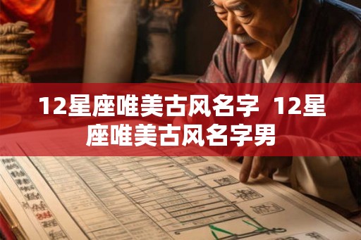 12星座唯美古风名字 12星座唯美古风名字男 12星座唯美古风名字 12星座唯美古风名字男