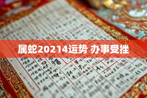 属蛇20214运势 办事受挫