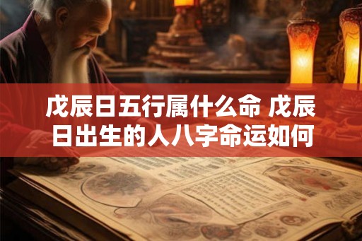 戊辰日五行属什么命 戊辰日出生的人八字命运如何