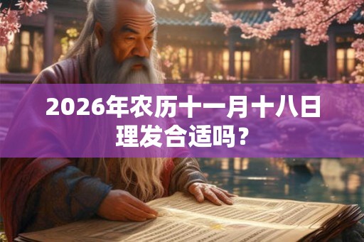 2026年农历十一月十八日理发合适吗？