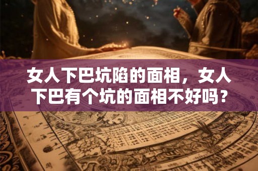 女人下巴坑陷的面相，女人下巴有个坑的面相不好吗？