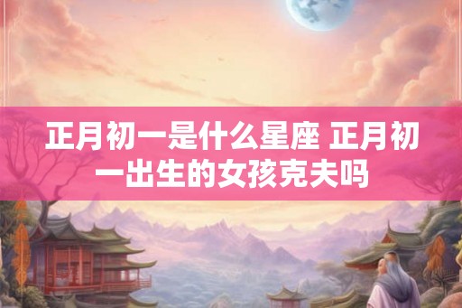 正月初一是什么星座 正月初一出生的女孩克夫吗