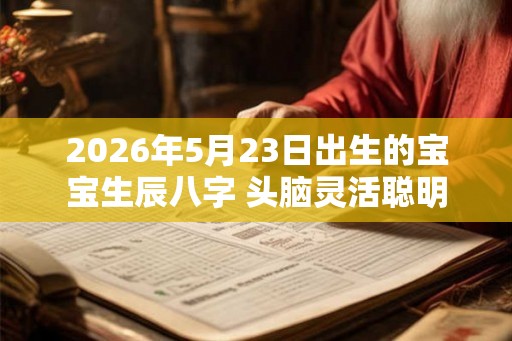 2026年5月23日出生的宝宝生辰八字 头脑灵活聪明