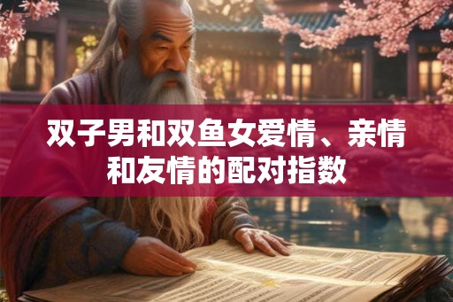 双子男和双鱼女爱情、亲情和友情的配对指数