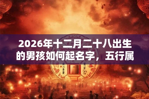 2026年十二月二十八出生的男孩如何起名字,五行属什么 2026年十二月二十八出生的男孩如何起名字,五行属什么