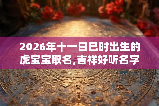 2026年十一日巳时出生的虎宝宝取名,吉祥好听名字大全