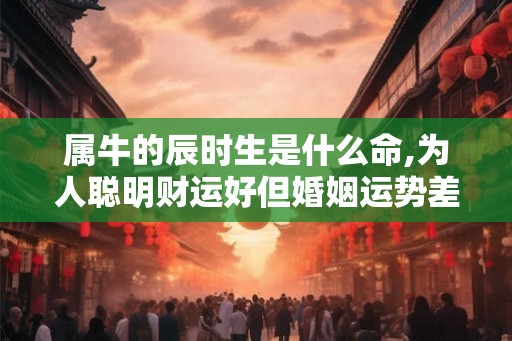 属牛的辰时生是什么命,为人聪明财运好但婚姻运势差