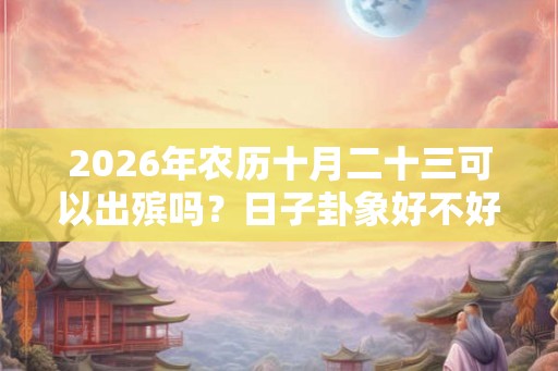 2026年农历十月二十三可以出殡吗？日子卦象好不好？