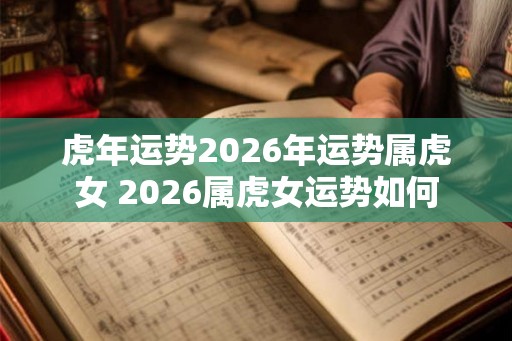 虎年运势2026年运势属虎女 2026属虎女运势如何 虎年运势2026年运势属虎女 2026属虎女运势如何