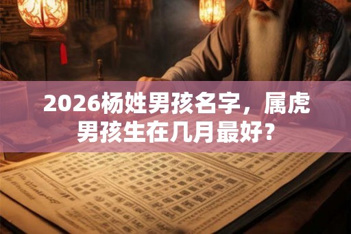 2026杨姓男孩名字，属虎男孩生在几月最好？