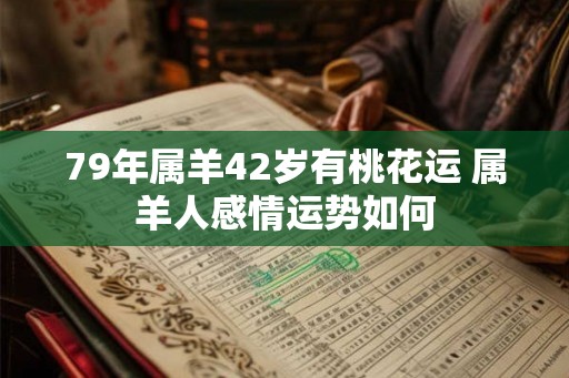 79年属羊42岁有桃花运 属羊人感情运势如何
