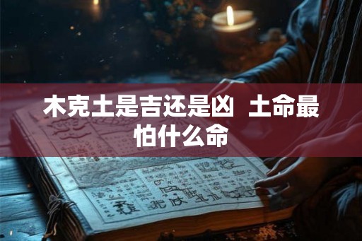 木克土是吉还是凶  土命最怕什么命