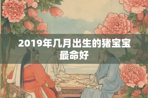2019年几月出生的猪宝宝最命好 2019年几月出生的猪宝宝最命好