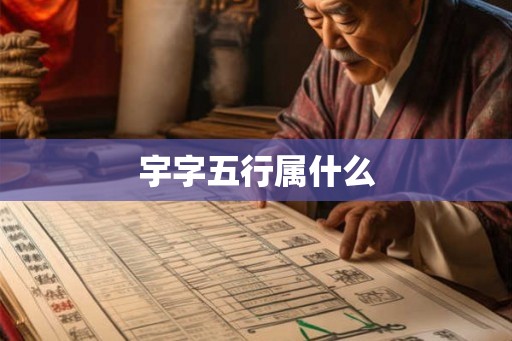 宇字五行属什么