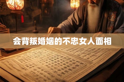 会背叛婚姻的不忠女人面相