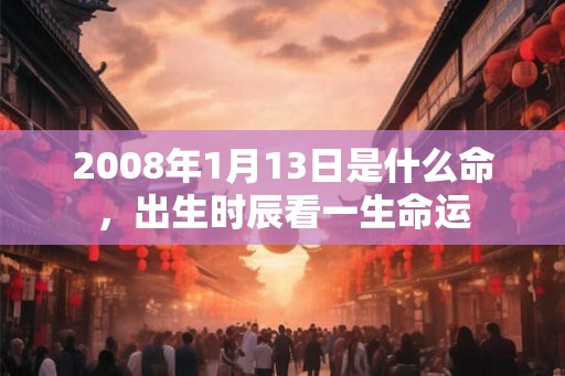 2008年1月13日是什么命,出生时辰看一生命运 2008年1月13日是什么命,出生时辰看一生命运