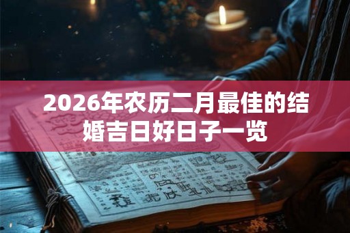 2026年农历二月最佳的结婚吉日好日子一览