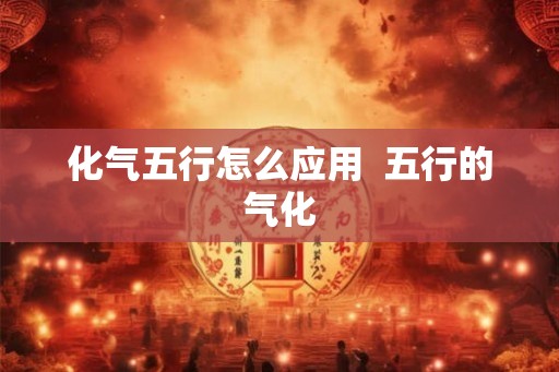 化气五行怎么应用  五行的气化