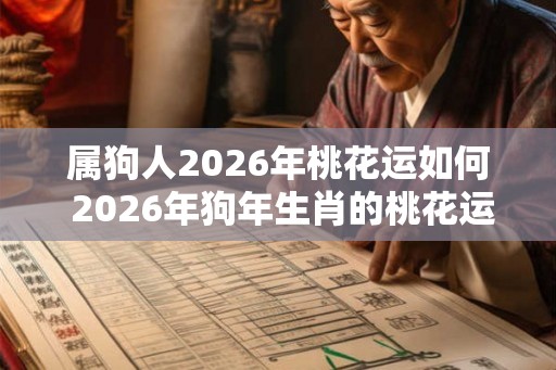 属狗人2026年桃花运如何 2026年狗年生肖的桃花运如何