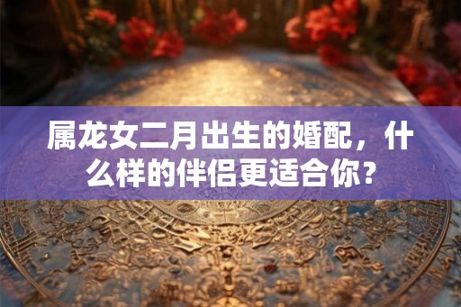 属龙女二月出生的婚配,什么样的伴侣更适合你? 属龙女二月出生的婚配,什么样的伴侣更适合你?
