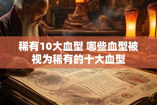 稀有10大血型 哪些血型被视为稀有的十大血型 稀有10大血型 哪些血型被视为稀有的十大血型