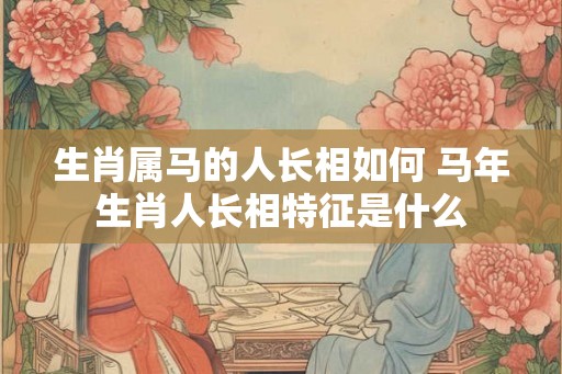 生肖属马的人长相如何 马年生肖人长相特征是什么 生肖属马的人长相如何 马年生肖人长相特征是什么