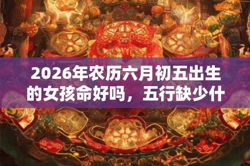 2026年农历六月初五出生的女孩命好吗，五行缺少什么？