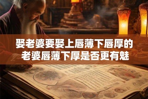 娶老婆要娶上唇薄下唇厚的 老婆唇薄下厚是否更有魅力