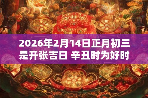 2026年2月14日正月初三是开张吉日 辛丑时为好时辰