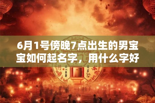 6月1号傍晚7点出生的男宝宝如何起名字,用什么字好 6月1号傍晚7点出生的男宝宝如何起名字,用什么字好