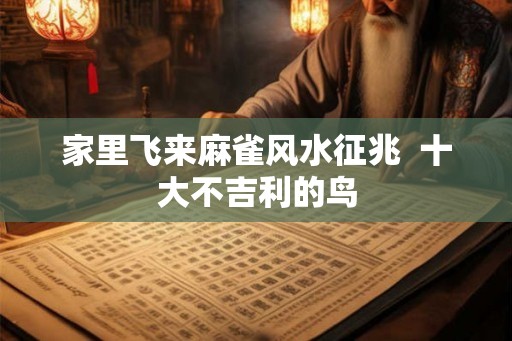 家里飞来麻雀风水征兆 十大不吉利的鸟 家里飞来麻雀风水征兆 十大不吉利的鸟