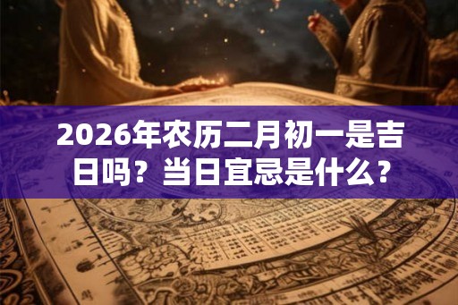 2026年农历二月初一是吉日吗？当日宜忌是什么？