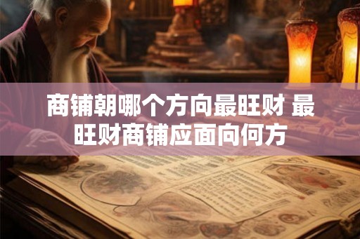 商铺朝哪个方向最旺财 最旺财商铺应面向何方 商铺朝哪个方向最旺财 最旺财商铺应面向何方