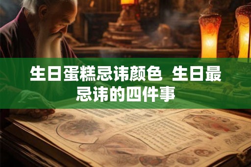 生日蛋糕忌讳颜色  生日最忌讳的四件事
