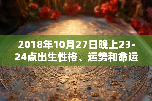 2018年10月27日晚上23-24点出生性格、运势和命运