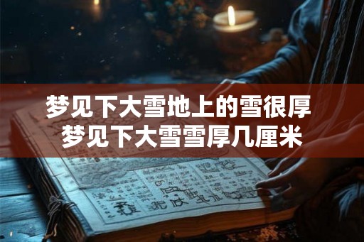 梦见下大雪地上的雪很厚 梦见下大雪雪厚几厘米