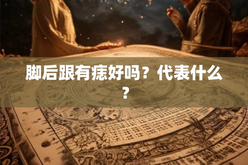 脚后跟有痣好吗？代表什么？