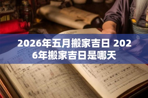 2026年五月搬家吉日 2026年搬家吉日是哪天 2026年五月搬家吉日 2026年搬家吉日是哪天
