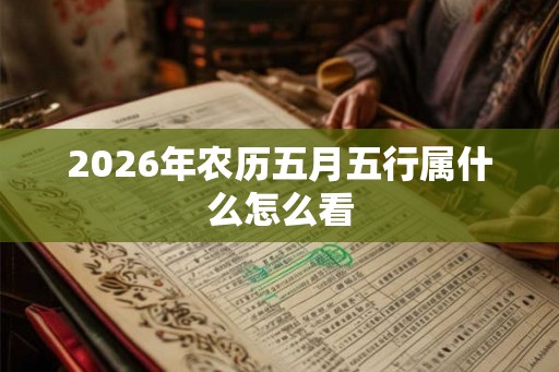 2026年农历五月五行属什么怎么看